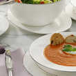 serwis obiadowy Villa Italia. porcelana z platyną