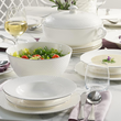 Serwis obiadowy porcelanowy na 12 osób BARI PLATIN 20