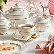 nowoczesny serwis obiadowo kawowy porcelanowy do domu