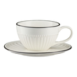 Serwis obiadowo kawowy porcelanowy na 6 osób PILLAR 21