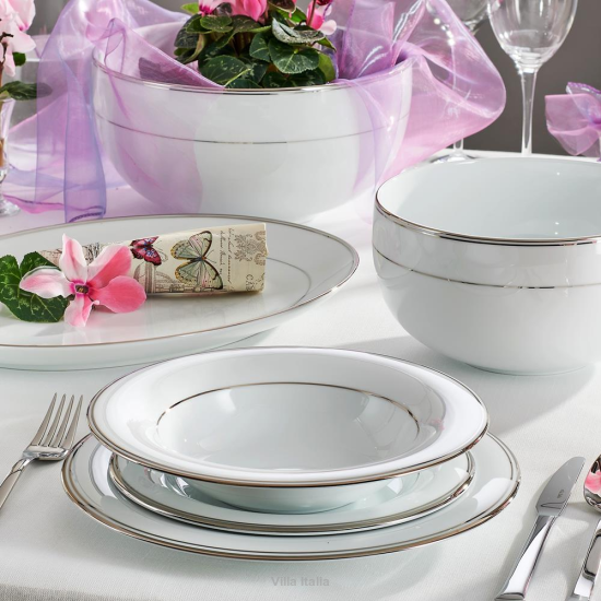 Zastawa porcelanowa z platyną