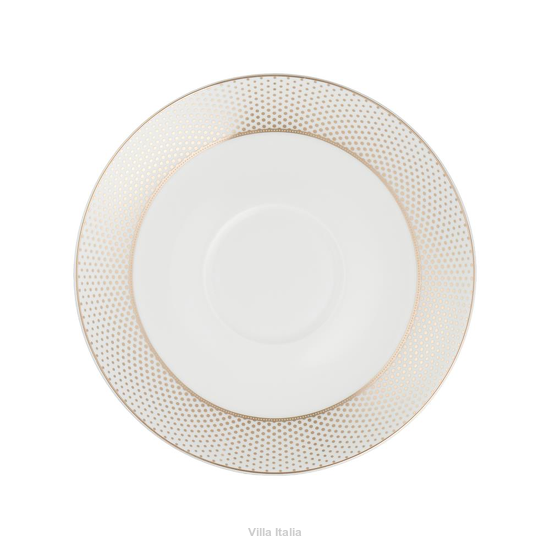 Elegancki porcelanowy spodek pod filiżankę
