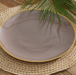 Talerz do ciasta szklany 28 cm FIBER Beige 1