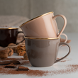 Zestaw filiżanek porcelanowych jumbo 550 ml 6 sztuk CHOCO 3