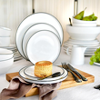 Stylowy komplet naczyń porcelanowych na 6 osób na stół