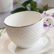 Talerz głęboki porcelanowy platynowa linia 23 cm BARI PLATIN 1