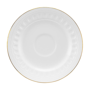 Spodek pod filiżankę porcelanowy 16 cm porcelanowy MESYNA GOLD
