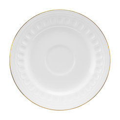 Spodek pod filiżankę porcelanowy 16 cm porcelanowy MESYNA GOLD