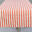 Bieżnik dwustronny w paski i prążki 45x145 cm pomarańczowy LINEA 2