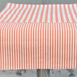 Bieżnik dwustronny w paski i prążki 45x145 cm pomarańczowy LINEA 3