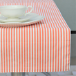 Bieżnik dwustronny w paski i prążki 45x145 cm pomarańczowy LINEA 4