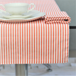 Bieżnik dwustronny w paski i prążki 45x145 cm pomarańczowy LINEA 5