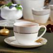 Filiżanka porcelanowa do kawy herbaty 250 ml ze spodkiem GLAMOUR 1