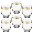 Zestaw szklanek 430 ml 6 sztuk TREMO GOLD 1