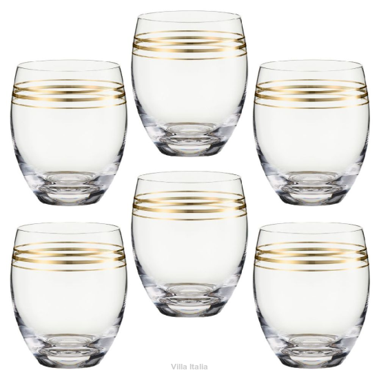 Zestaw szklanek 430 ml 6 sztuk TREMO GOLD