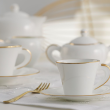 Filiżanka do espresso porcelanowa 100 ml ze spodkiem NAOMI GOLD 4