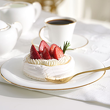 Filiżanka do espresso porcelanowa 100 ml ze spodkiem NAOMI GOLD 6