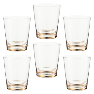 Zestaw szklanek 350 ml 6 sztuk LIMPIO GOLD