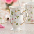 Kubek porcelanowy dekorowany złota linia 300 ml WALENCJA Ivory 1