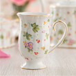Kubek porcelanowy dekorowany złota linia 300 ml WALENCJA Ivory 2