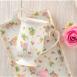 Kubek porcelanowy dekorowany złota linia 300 ml WALENCJA Ivory 3
