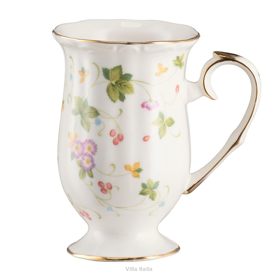 Kubek porcelanowy dekorowany złota linia 300 ml WALENCJA Ivory