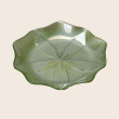 Talerz deserowy szklany zielonu 21 cm FIORE  1
