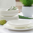 Serwis obiadowy porcelanowy Komplet talerzy na 12 osób BOSTON white 5