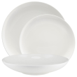 Serwis obiadowy porcelanowy Komplet talerzy na 12 osób BOSTON white 5