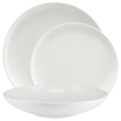 Serwis obiadowy porcelanowy Komplet talerzy na 12 osób BOSTON white 6