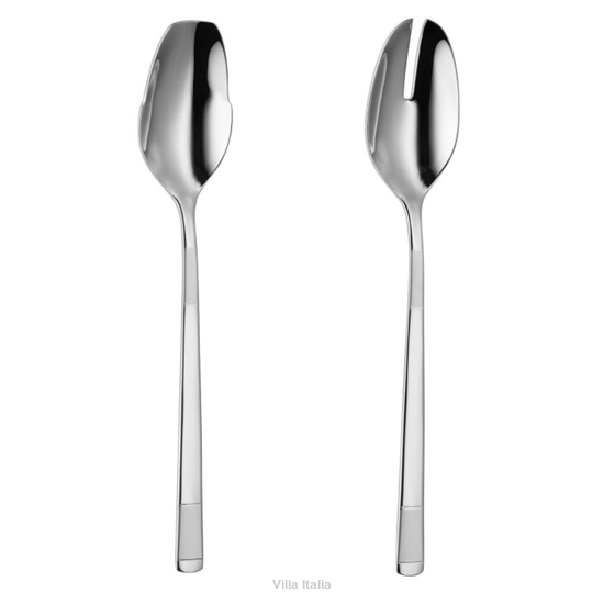 Zestaw sztućców do sałaty ze stali nierdzewnej. Komplet: łyżka i widelec do sałaty.