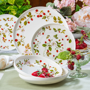 Serwis obiadowy porcelanowy na 6 osób FRAGOLETTA