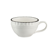 nowoczesna filiżanka do espresso porcelanowa biała Villa Italia