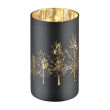 Lampion czarny szklany NOTTE - LED 2