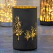 Lampion czarny szklany NOTTE - LED 3