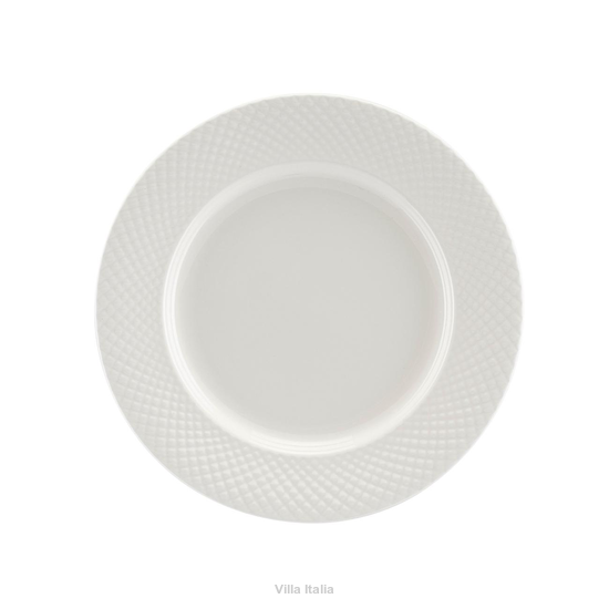 Talerzyk deserowy z białej porcelany kostnej