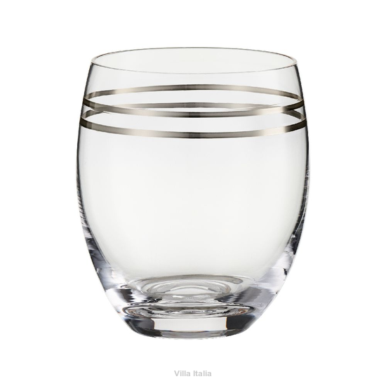 szklanka z platynowymi paseczkami