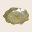 Talerz deserowy szklany żółty 21 cm FIORE 1
