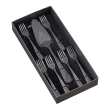 Zestaw widelczyków do ciasta z łopatką dla 6 osób ANTIQUE BLACK 2