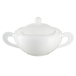 Serwis obiadowo kawowy porcelanowy na 12 osób z wazą NAOMI WHITE 19