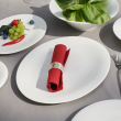 Serwis obiadowo kawowy porcelanowy na 12 osób z wazą NAOMI WHITE 13