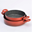 Garnek niski czerwony 28 cm HOTSTONE 1
