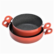 Garnek niski czerwony 28 cm HOTSTONE 3