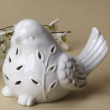 Figurka porcelanowa ażurowa biała PTAK 12 cm 1