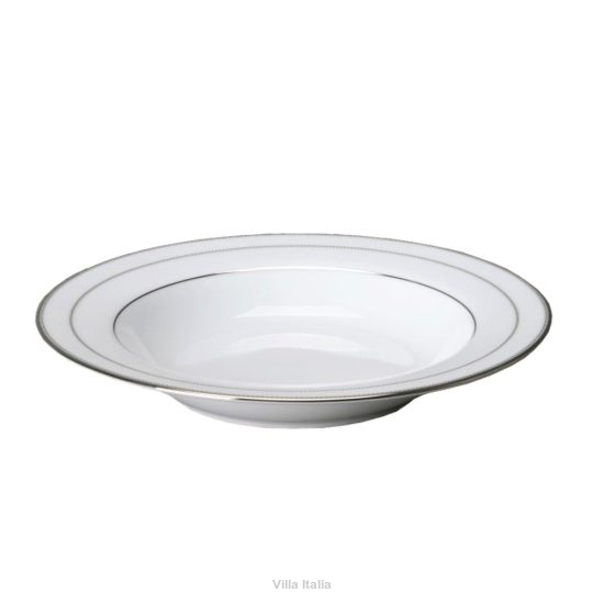 Talerz głęboki porcelanowy platynowa linia 23 cm NELLY