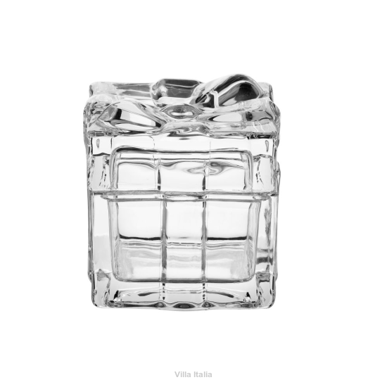Pojemnik szklany Puzderko sześcian 8,5 cm FABIO