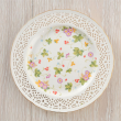 Talerzyk deserowy ażurowy dekorowany 19 cm WALENCJA Ivory 1