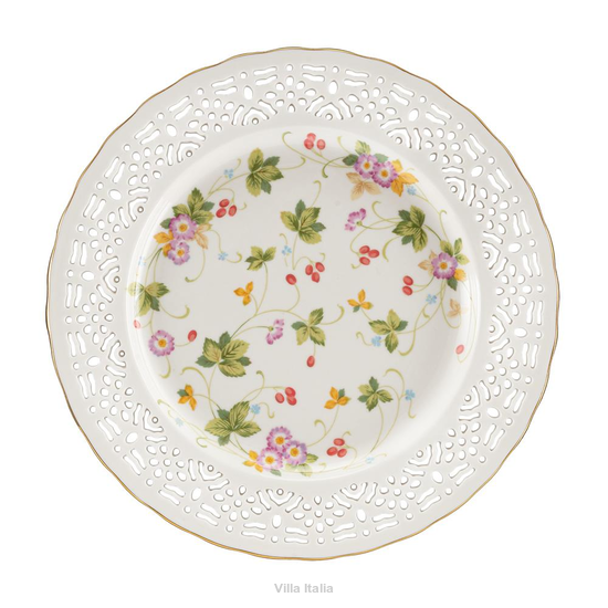 Talerzyk deserowy ażurowy dekorowany 19 cm WALENCJA Ivory