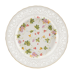Talerzyk deserowy ażurowy dekorowany 19 cm WALENCJA Ivory