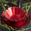Komplet talerzyków deserowych czerwonych 21 cm 6 sztuk ALICE 5